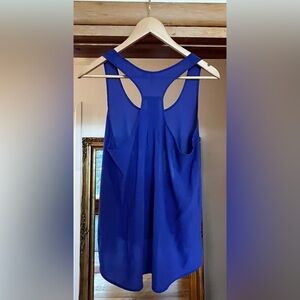 Frenchi deep purple or royal blue racer back flowy tank size M
